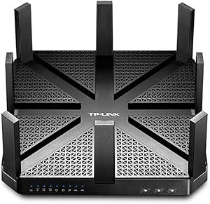 TP-Link Talon AD7200 Gigabit Tri-Band WLAN Gaming Router (802.11ad, 800 Mbit/s (2.4 GHz) + 1733 Mbit/s (5GHz) + 4600 Mbits/s (60GHZ), MU-MIMO, Beamforming, IPv6, VPN Server, USB 3.0)