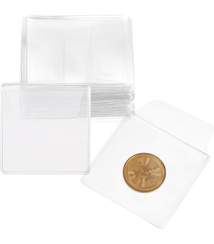 100 pz/set Copertura IN PVC per Banconote di Contanti di Carta Con Scatola Porta Banconote in PVC Trasparente Album di Monete Portamonete  15