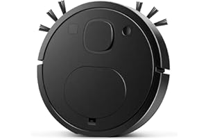 AUEJACKY Petit Ro-bot Aspirateur Domestique, Générique Robot Aspirateur Laveur, Robot Aspirateur Laveur 3 en 1, Autonomie 100 Min, Ultra-Fin, Efficace et Silencieux pour Les Poils d'animaux Sols Durs