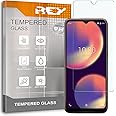 REY Pack 3X Pellicola salvaschermo per WIKO View 4 - WIKO View 4 Lite, Vetro temperato, di qualità Premium