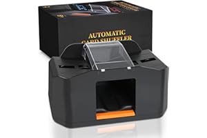 ZAKVOP Kartenmischer Elektrisch, Kartenmischmaschine mit Wiederaufladbarem 2000mAh Akku, Schneller Karten Mischgerät, Geräuscharmer Card Shuffler für Poker, UNO, Skip BO Skyjo