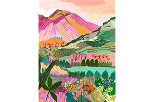 askkqtx Malen Nach Zahlen Erwachsene,Einfach Landschaft DIY Paint by Numbers Adult Handgemalt Ölgemälde Kit für Anfänger Kinder und Erwachsene Ohne Rahmen Als Geschenk Home Wand Dekor 30X40 CM