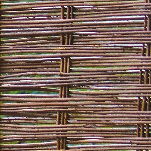 Weidenzaun Weidengeflecht Sichtschutz Sichtblende mit Holzrahmen Cordoba (120 x 180 cm) - 3