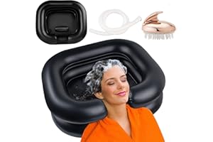 DQZSY Lavandino gonfiabile,Bacino gonfiabile per capelli portatile,Lavatesta Gonfiabile con Tubo di Drenaggio,Gonfiabile per Lavare i Capelli Lavandino,il lavaggio dei capelli per comodini e letto