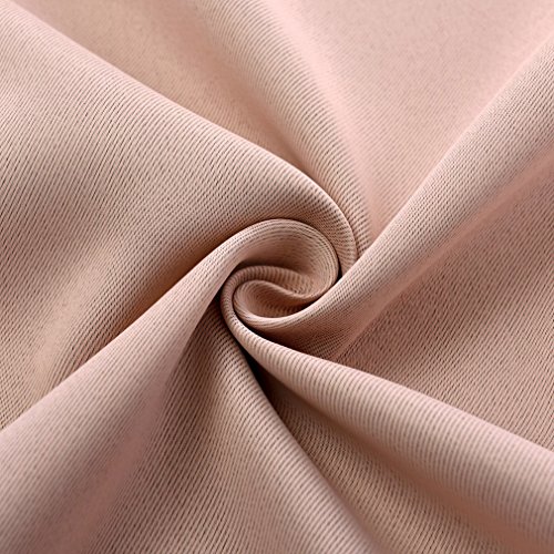 KINLO® 2 Stücker 145*245cm (BreitexLänge) Gardinen blickdicht Rosarot Vorhang blackout 100% Polyester Verdunklungsvorhang mit Ösen für Schlafzimmer Wärmeschutz & Geräuschreduzierung 2 Jahren Garantie - 6