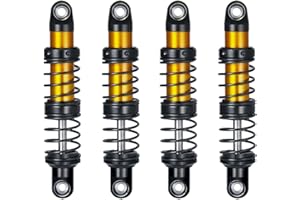 Runup RC Stoßdämpfer aus Metall, RC Dämpfer für 1/10 RC Crawler Auto Axial SCX10 90046 AXI03007 TRX4 TRX6 D90 CC01, 4 Stück (70mm)