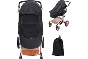 AUPOWER Universal Buggy Pram Sunshade, Baby and Toddler Buggy Sun Cover with Viewing Window for Strollers Pushchairs UV Protection