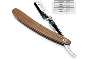 Parker Safety Razor Parker Holz-Berufsherrenfriseur brzytwa i uchwyt 5 ostrzy – nowa na rok 2019 orzech
