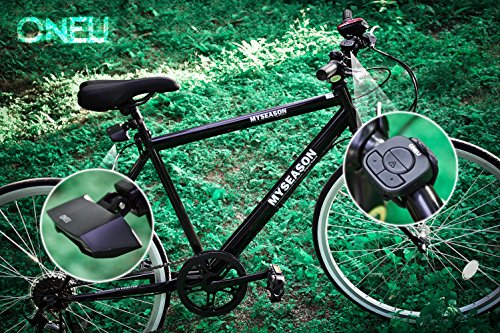 ONEU Fahrrad Rücklicht, Intelligent LED Fahrradbeleuchtung Wasserdicht Lion Wiederaufladbare Sport Rear Bicycle Fahrradlicht mit Funk-Fernbedienung Blinklicht Indikatoren - 6