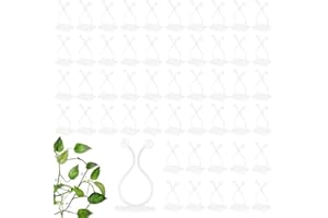 GMMG 50 Pezzi Piante da Giardino Clip Rampicanti Clip di Fissaggio Clip per Piante da Giardino Autoadesivo Clip di Supporto per Piante