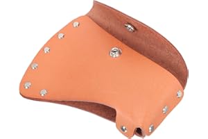 Housoutil 1PC Adjustable Leather Hatchet Sheath, Leather Hatchet Blades Cover, Durable Axe Sheath Carrying Cover for Camping Accessories, Lumberjack Outdoors Work Essentials (8.25X5.50X1.97inch)