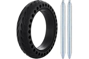ASelected 8.5 In Solid Tyre,Solid Tyres For Electric Scooter with Aluminum Alloy Crowbar X 2 Scooter Tyre for Xiaomi Pro 2 M365 M365 Pro 1S and All 8.5 Inch Scooter Tire