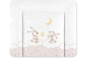 Julius Zöllner Softy - Cambiador de pañales (75 x 75 cm, impermeable y lavable, fabricado en Alemania), certificado Öko-Tex Standard 100, conejo de ensueño