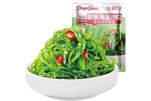 WASAILUO Instant Shredded Seaweed,Cold Salad,wakame,Vegetables,Japanese Side Dishes,Pickles,Vegan,Sweet and Sour Spicy Dishes,Instant Meal Replacement, Kimchi,Delicious Snack Gift (2bags)