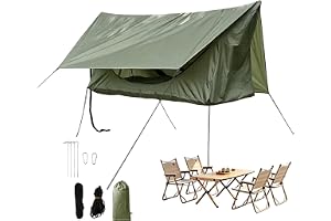 Campinghängmatta tält med dragkedja, platt, , | Med myggnät och regnskydd platt hängmatta tält för backpacking vandring utomhus