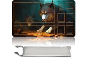 MPLR BOARD GAME FEROCIOUS PUP - Premium mata do gier 60x35cm TCG kompatybilna z matą do gier OCG CCG RPG MTG, podkładką pod mysz