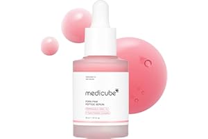 medicube Siero Peptidico Rosa Salmon Dna Pdrn, Siero Pink Glow, Peptide, Niacinamide, Idratante, Idratante E Rassodante, 1,01 Fl.Oz. (1,01 Fl.Oz., Salmon Dna Pdrn)