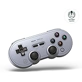 8BitDo SN30 Pro Bluetooth Controller, Hall Effect Joystick Update, Compatible with Switch, PC, macOS, Android, Steam Deck & R