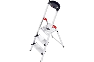 Hailo 8040-301 XXL 150 kg Capacity Aluminium Deluxe Comfort Steps (3 Steps)