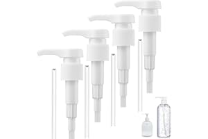 TJYAEKLTD 4 Stück Dosierpumpe 1L Sirup für Best Body Nutrition, Sirupspender Wiederverwendbar, Pumpaufsatz Shampoo Pumpspender Pumpkopf für 28/410 Gewindebehälter Flasche