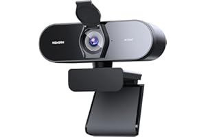 NEWORK Cámara Web 4K UHD con Enfoque Automático Ultra Rápido PDAF, con Sensor de 1/2,5", 1080P@60FPS, Micrófonos Duales con Cancelación de Ruido AI, Cubierta de Privacidad, FOV 79°, USB Plug&Play