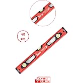 GFB 5520 Mıknatıslı Profesyonel Su Terazisi 40 cm | Hassas &Ouml;l&ccedil;&uuml;m, Manyetik ve Dayanıklı G&ouml;vde