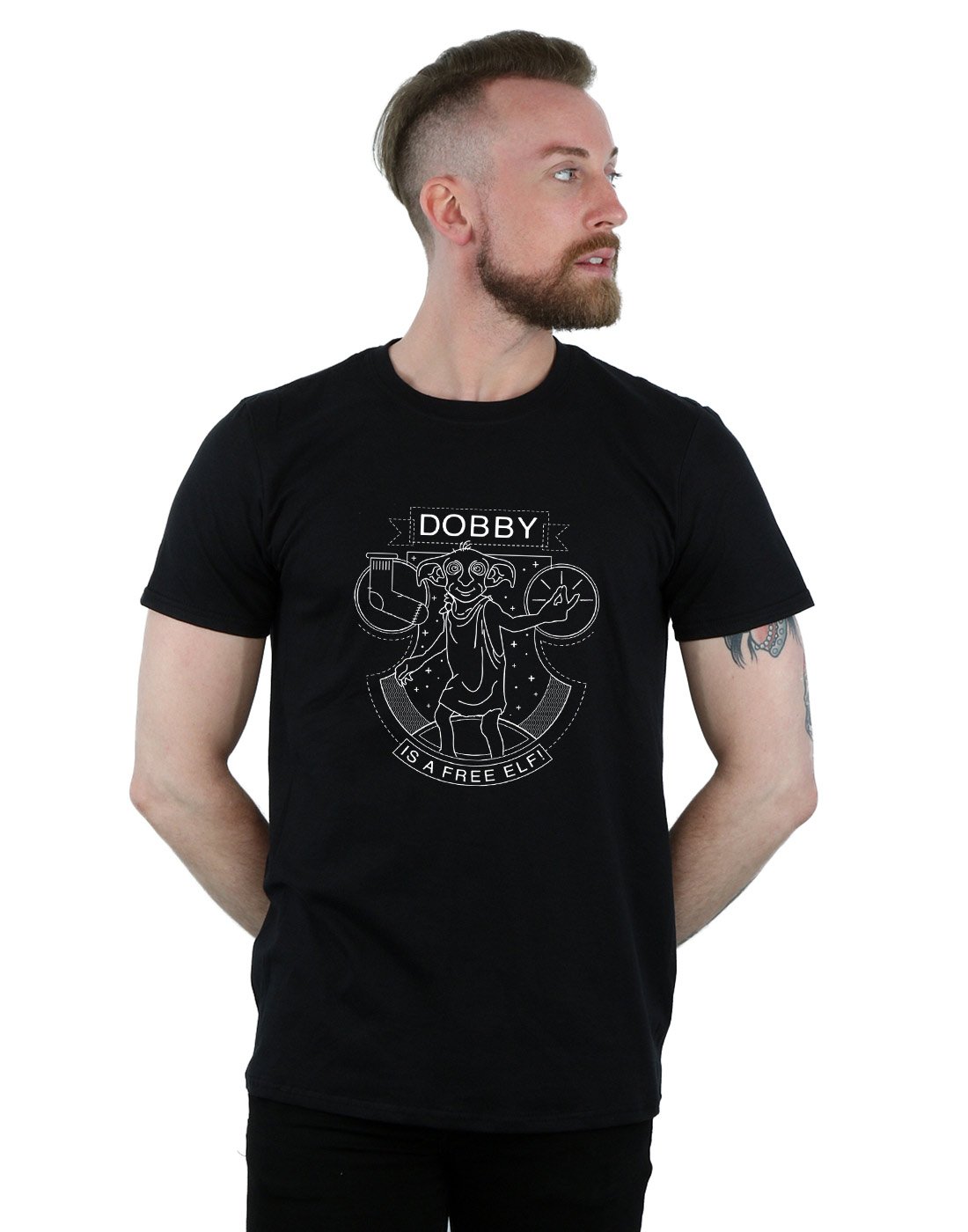 Absolute-Cult-Harry-Potter-Herren-Dobby-Seal-T-Shirt