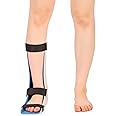 Medilink Foot Drop Splint Left leg padded (With Liner)- orthopedic ankle foot brace stabilizer- large
