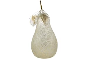 VINCIPROVA LE GEMME DI VENEZIA Pera Soffiata Foglia Oro Collezione Frutta Vetro di Murano Made in Italy