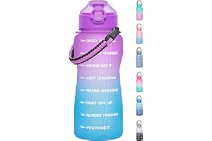 MEITAGIE Water Bottle, 2.2 Litre Water Bottles with Straw and Paracord Handle, BPA-Free Water Bottle with Times to Drink, Leak-proof Water Bottles Perfect for Fitness Gym Camping Outdoor Sports