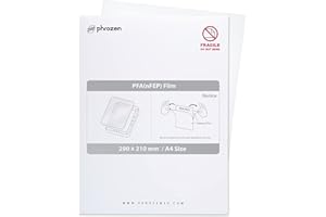 Phrozen Película de Liberación PFA para Impresoras 3D de Resina | Película nFEP Separadora para Impresora LCD Sonic Mini/Mighty 4K | Duradera, Función de Separación Mejorada - 3 Pieza (290x210 mm)