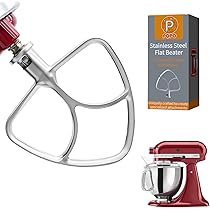 Frusta Piatta In Acciaio Inox Per Mixer Kitchen Aid Con Testa