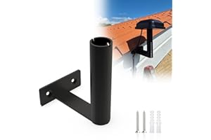 Wandhalterung Kompatibel mit Segway Navimow GPS, JLNJLE 90° Edelstähle Halter Zubehör für Mähroboter Navimow i105E, i108E, Verbessertes Sichtfeld der Antenne, für An Mauern, Zäunen