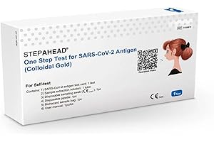 Step Ahead Covid-19 Lateral Flow Testing Kit – Pack of 5 Rapid Antigen Self Tests for Fast, Accurate at-Home COVID-19 Detection – Easy to Use, Trusted & Reliable