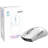 MSI GG FORGE GM340 W WHITE GAMING MOUSE MAX 12000 DPI 57GR KABLOSUZ OPTIK SENSOR OYUNCU FARESI