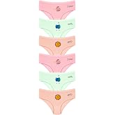 &Ouml;TS 6&rsquo;lı Kız &Ccedil;ocuk K&uuml;lot - Pamuklu ve Esnek Kumaş, Ultra Yumuşak &Ccedil;ocuk K&uuml;lot, Renkli ve Desenli Slip K&uuml;lot, G&uuml;nl&uuml;k Rahat &Ccedil;ocu