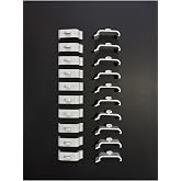 Zebra & Stor Perde 4.5 cm Plastik Portray 20 Adet, Plastik Beyaz
