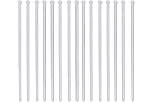 ifundom Lot de 150 touillettes à café en plastique avec tête ronde en cristal pour café, cocktail, thé