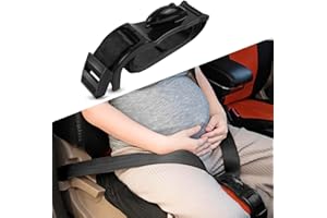 AOOWU Pas przeciwwstrząsowy, pas bezpieczeństwa dla kobiet w ciąży, pas bezpieczeństwa dla kobiet w ciąży, wygodny i bezpieczny, chroni kobiety w ciąży i dzieci