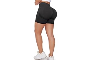 ZAAYO Pantalon Corto Deporte Mujer Short Push Up Pantalones Cortos Deporte sin Costuras Gym Leggings Deportivos para Yoga Fitness Running