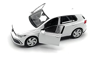 Onwomania Modellauto kompatibel mit Golf 8 l GTI 1:34-39 Weiß Auto Miniatur Fahrzeug