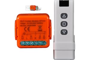 Yueyang Interruptor Persianas WiFi con Mando RF y Módulo Receptor, Control Persianas Eléctricas para Cortinas y Persianas, Módulo de Control Temporizador, Smart Life Dispositivos (1)