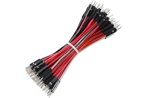 Bestlus Breadboard Jumper Wires 20AWG, Exclusives 10CM Male to Male Jumper Cable Wires M/M 4'' 10 Colors Pack of 120 Square Head 0.1''(4'', M/M)