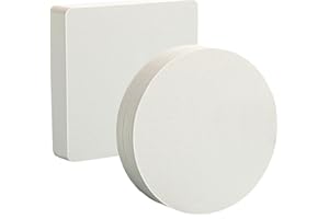 FENGJINGJIACHENG 60 Sheets Thick White Drawing Paper,300g Cotton Watercolor Paper,Watercolour Cards,Watercolor Paper Bulk for Beginners, Artist, Adults, Student,Painting Drawing Sketching(Round 4.7 in+ Square 3.94 in)