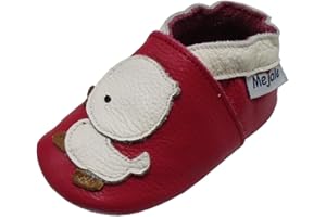 Mejale Chaussons Cuir Souple Chaussures Cuir Souple Chaussons Enfants Pantoufles Chaussures Premiers Pas Dessin animé Canard