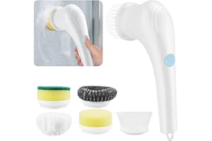 Elektrische Reinigungsbürste Electric Cleaning Brush: Nizirioo Handheld Reinigungsbürste Wiederaufladbare Akku USB Spin Scrubber Reinigung Bürste Kit für Küche Bad Dusche Reinigungsbuerst Set