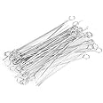 Nichrome Wire Inoculating Loop,50PCS Reusable Inoculating Loop Holders Nichrome Needle Tips Inoculation for Laboratory(3 mm)