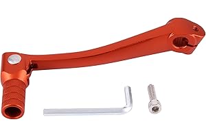 GOOFIT Orange CNC Aluminum Folding Gear Shift Lever Fit 110cc Dirt Bike Pit Bikes Gear Lever Replacement For XR50 CRF50 XR CRF 50cc 70cc 90cc 110cc 125cc CRF70 XR50 XR70 Dirt Pit Bike