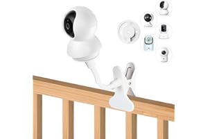 WOOGCSGO Babyphone Kamera Clip Halterung für TP-Link Tapo C200/C210/C220/C201/C202/C211/C212/C222/C230 WLAN IP Kame (Weiß)