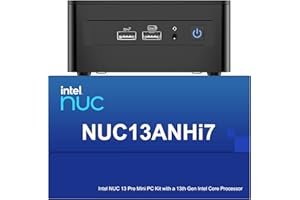 ‎GEEK+ Intel NUC 13 Pro NUC13ANHi7 Arena Canyon Mini PC, Core i7-1360P, 32GB RAM, 2TB SSD, Mini Computer Windows 11 Pro für Business Home Office, Unterstützung 8K/4K Quad Display/WiFi 6E/BT 5.3/Thunderbolt 4